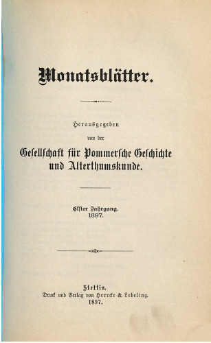 Monatshefte