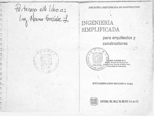 Ingeniería simplificada para arquitectos y constructores