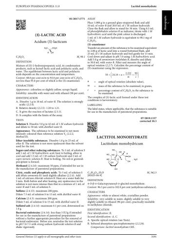 European Pharmacopoeia 11th Edition 11.2