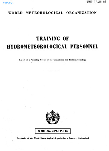 Training of Hydrometeorological Personnel
