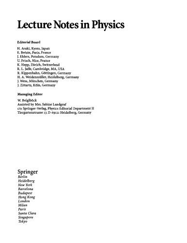 Low-Dimensional Mdls. in Stat. Physics, Quant. Field Theory [LNP 0469]