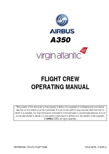 Airbus A350 Flight Crew Operating Manual