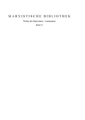Spinozas Stellung in der Vorgeschichte des dialektischen Materialismus. Reden und Aufsätze zur Wiederkehr seines 250. Todestages. Mit einem Vorwort von Hermann Duncker.