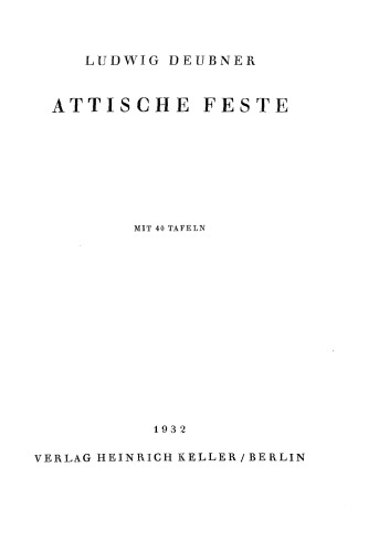 Attische Feste