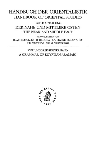 A Grammar of Egyptian Aramaic