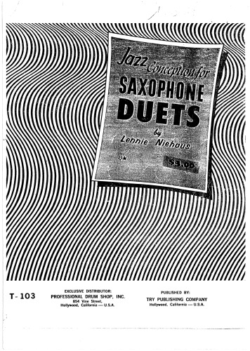 Jazz Conception for Saxophone Duets
