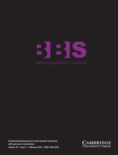 Behavioral and Brain Sciences, Volume 33, Issue 1, February 2010