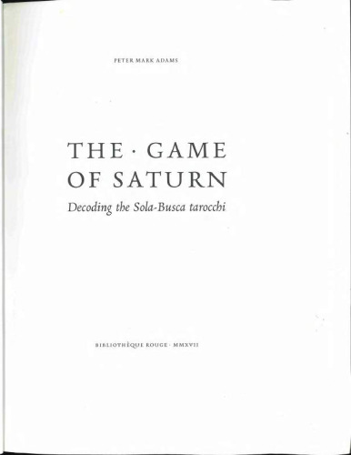 The Game of Saturn