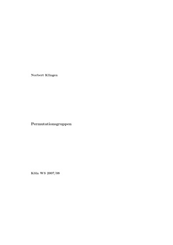 Permutationsgruppen