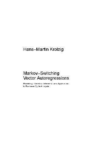 Vector Autoregressions