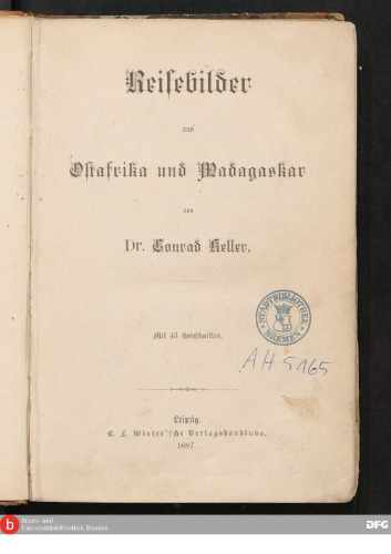 Reisebilder aus Ostafrika und Madagaskar