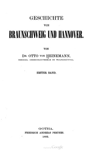 Geschichte von Braunschweig und Hannover