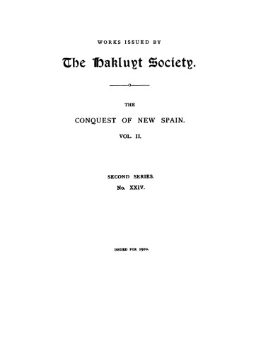 The conquest of New Spain, Vol. 2