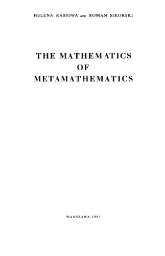 Mathematics of Metamathematics