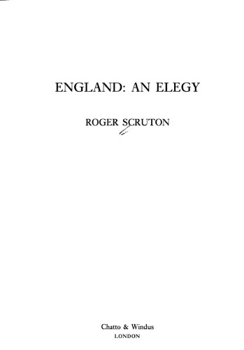 England : an elegy