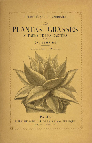 Les plantes grasses autre que les cactees