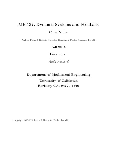 Dynamic Systems and Feedback