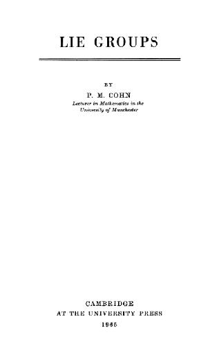 Lie Groups