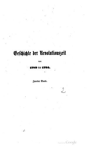 Geschichte der Revolutionszeit von 1789 bis 1795