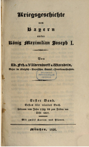 Zeitraum vom Jahre 1789 bis zum Frieden von Tilsit 1807