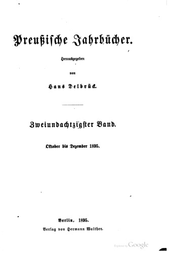 Preußische Jahrbücher