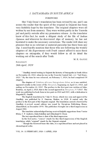The Complete Works of Mahatma Gandhi Volume 34