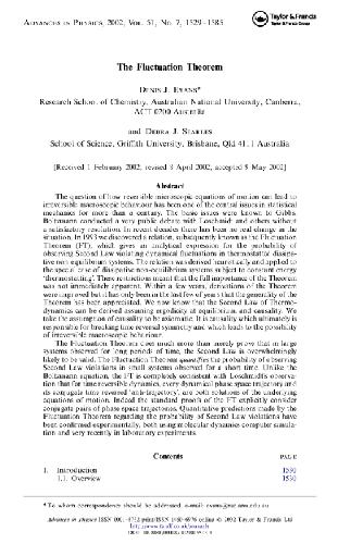 Fluctuation theorem