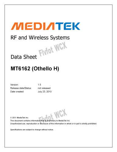 MT6162 (Othello H) Datasheet