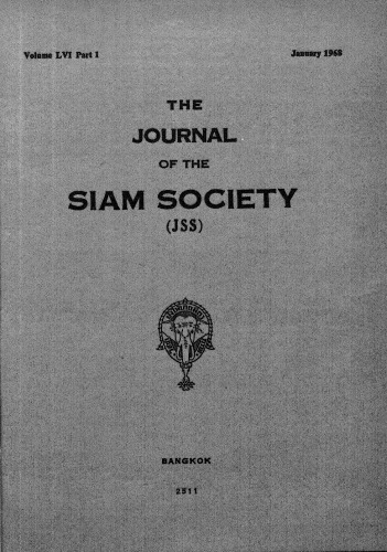 Journal of the Siam Society; 56