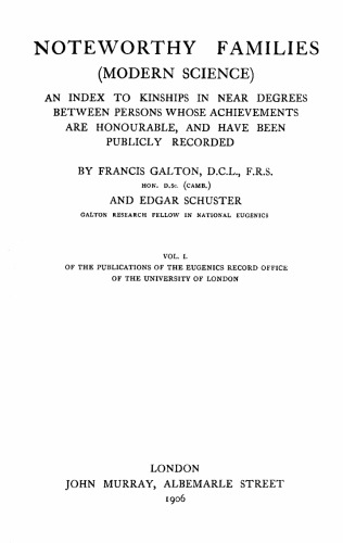 Noteworthy Families