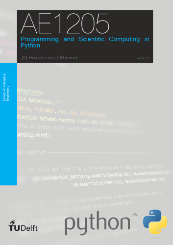 Programming and Scientific Computing in Python