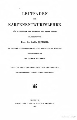 Kartographie und Kartometrie
