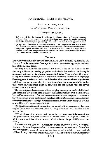 An extensible model of the electron