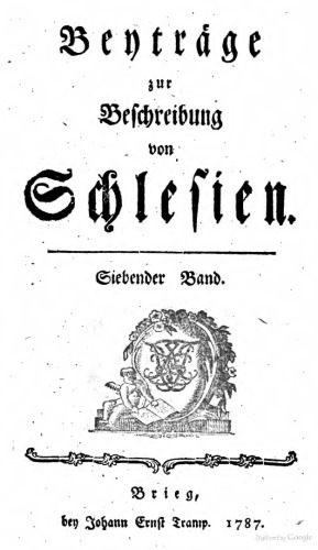 Beyträge zur Beschreibung von Schlesien