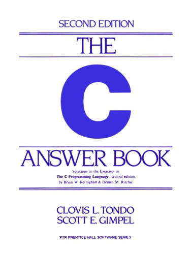 The C Answer Book Second Edition 7-302-02728-5