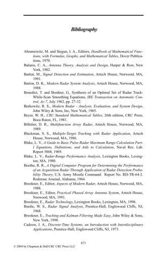 Radar Systems Analysis and Design Using MatLab