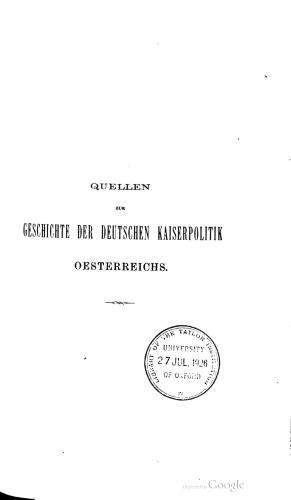 Die Politik des Oesterr. Staatskanzlers Fürsten Kaunitz-Rietberg unter Kaiser Leopold II. bis zur französischen Kriegserklärung ; Jänner 1790 - April 1792