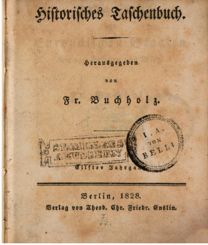 Begebenheiten des Jahres 1825