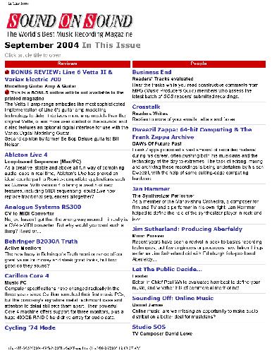 Sound on Sound (September 2004)