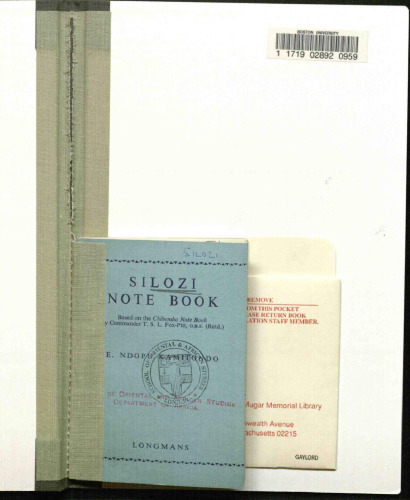 Silozi Note Book