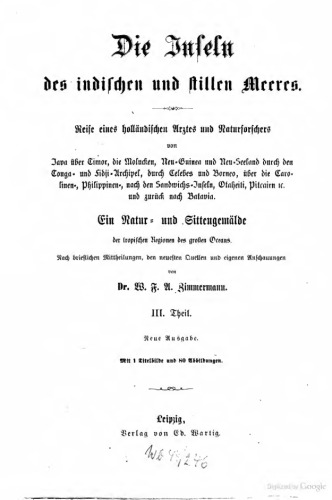 Die Inseln des indischen und stillen Meeres