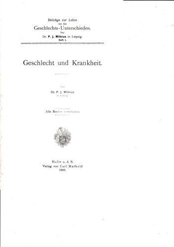 Geschlecht und Krankheit
