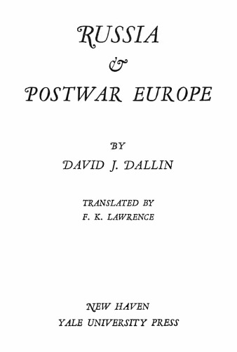 Russia and Postwar Europe