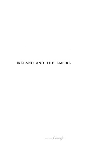 Ireland and the Empire : A review 1800-1900