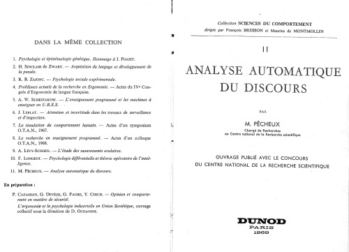 Analyse automatique du discours