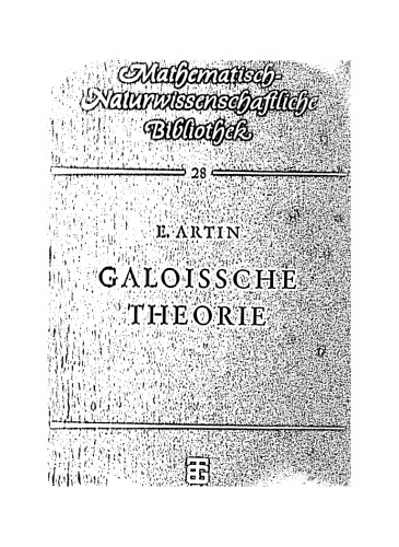 Galoissche Theorie