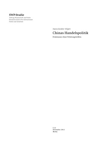 Chinas Handelspolitik : Dominanz ohne Führungswillen