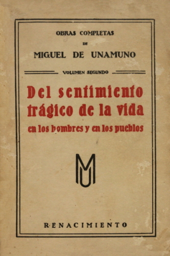 Del Sentimiento Trágico de la Vida
