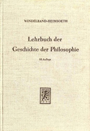Lehrbuch der Geschichte der Philosophie