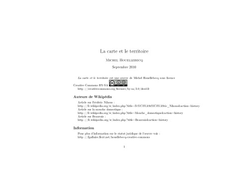 La carte et le territoire